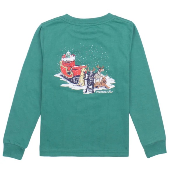 Properly Tied Other - NWT Properly Tied Christmas Winter Holiday Tshirt with Dogs